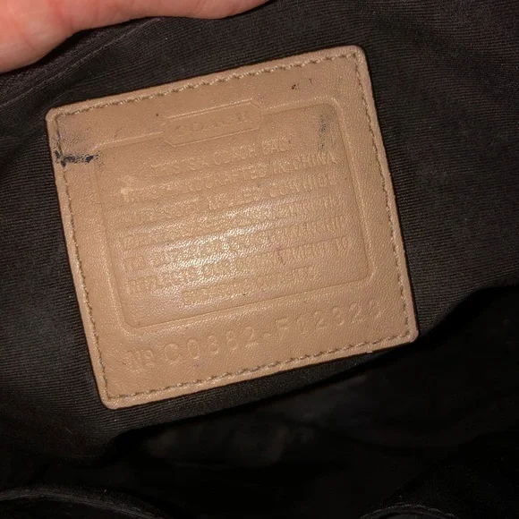 Coach Tan Camel Pebbled Leather Bag - Picture 5 of 11